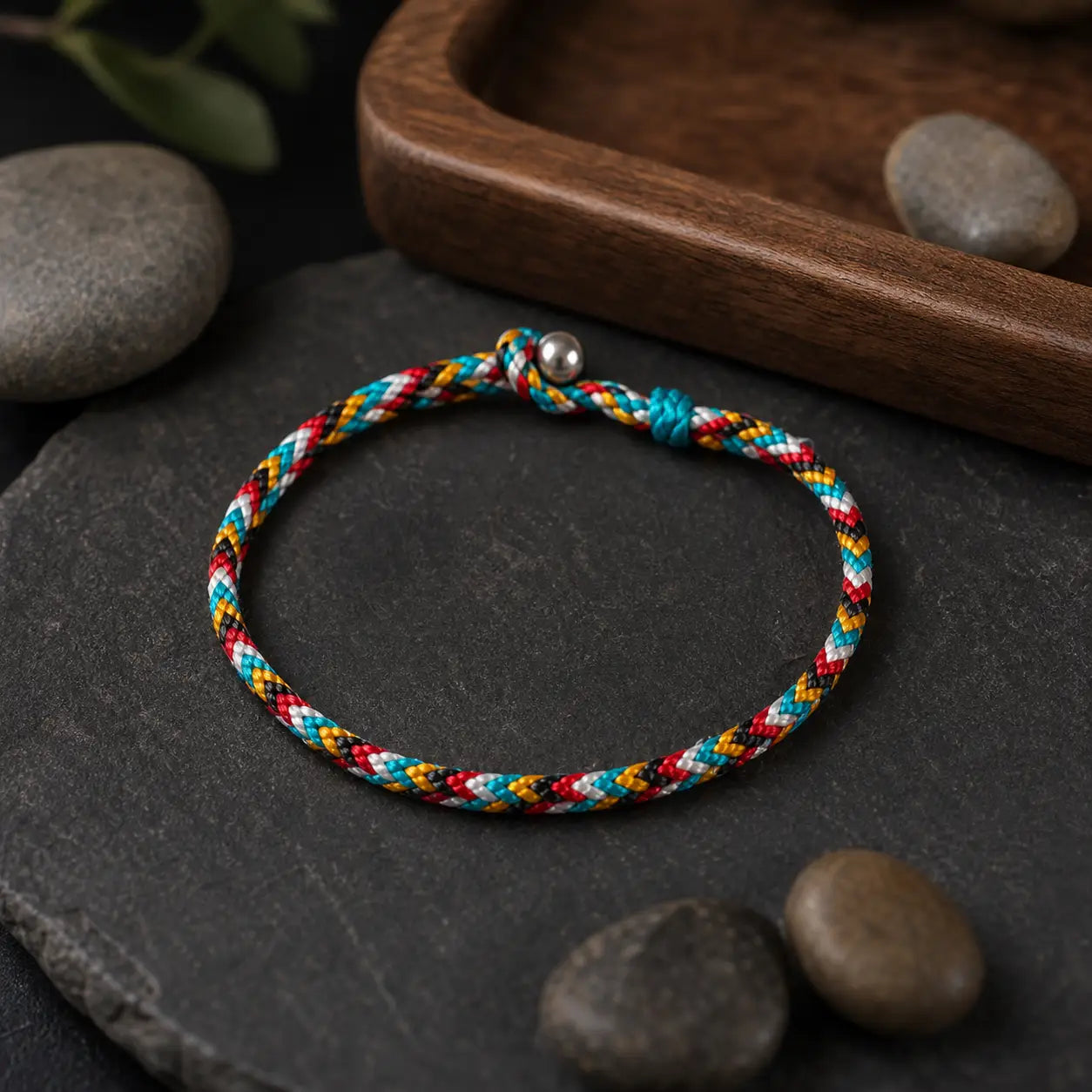 Song Yne Tibetan Five Color Thread Protection & Luck Bracelet
