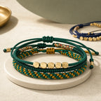 Song Yne 3-Piece Tibetan Copper Healing & Protection Bracelet Set