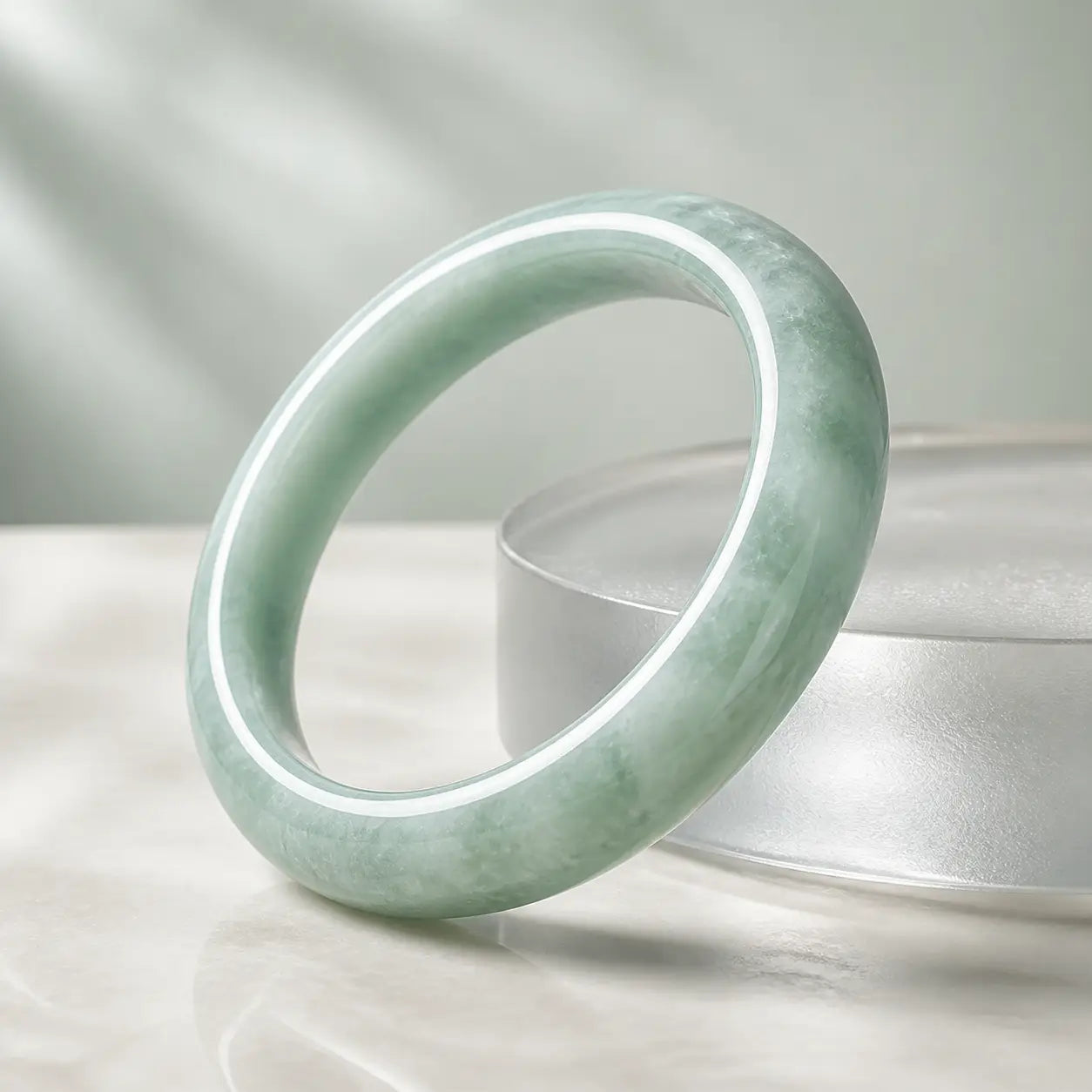 Song Yne Natural Jade Prosperity & Protection Bangle