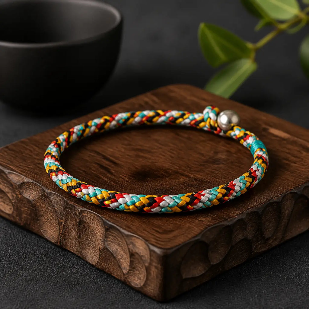 Song Yne Tibetan Five Color Thread Protection & Luck Bracelet