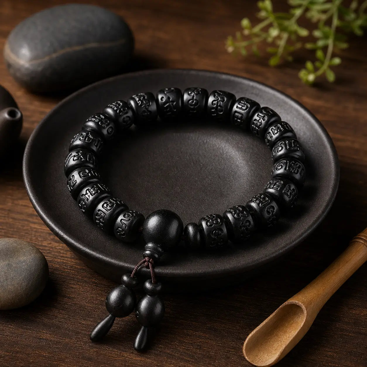 Song Yne Lightning Strike Wood Protection & Auspiciousness Bracelet