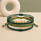 Song Yne 3-Piece Tibetan Copper Healing & Protection Bracelet Set
