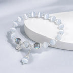 Song Yne Cat's Eye Moonstone Butterfly Support & Luck Bracelet