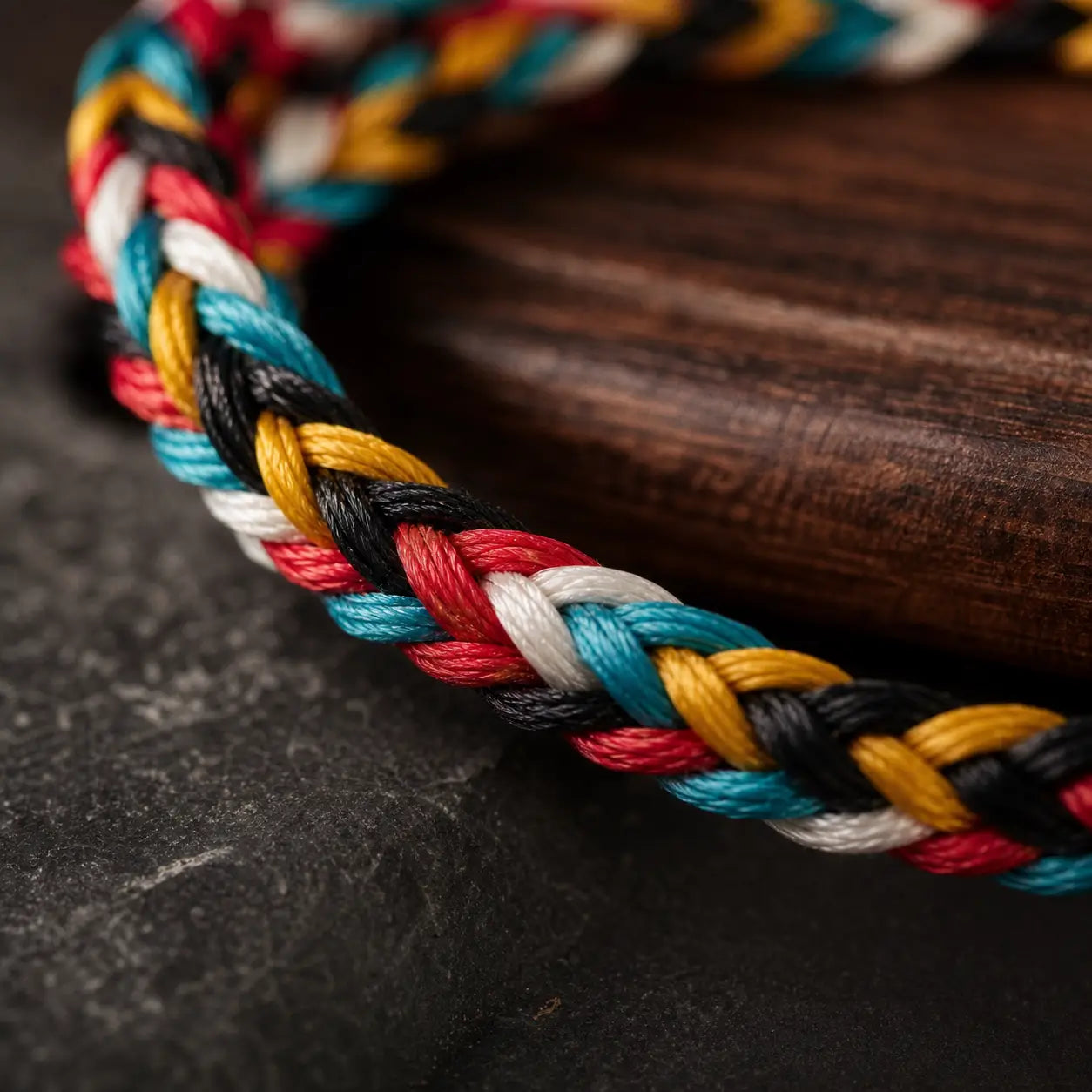 Song Yne Tibetan Five Color Thread Protection & Luck Bracelet
