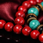 Song Yne Tibetan Red Turquoise 108 Mala Necklace Bracelet