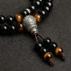 Song Yne Black Obsidian Tiger Eye Protection & Blessing Mala