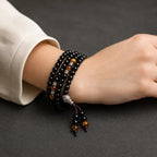 Song Yne Black Obsidian Tiger Eye Protection & Blessing Mala