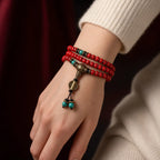 Song Yne Tibetan Red Turquoise 108 Mala Necklace Bracelet