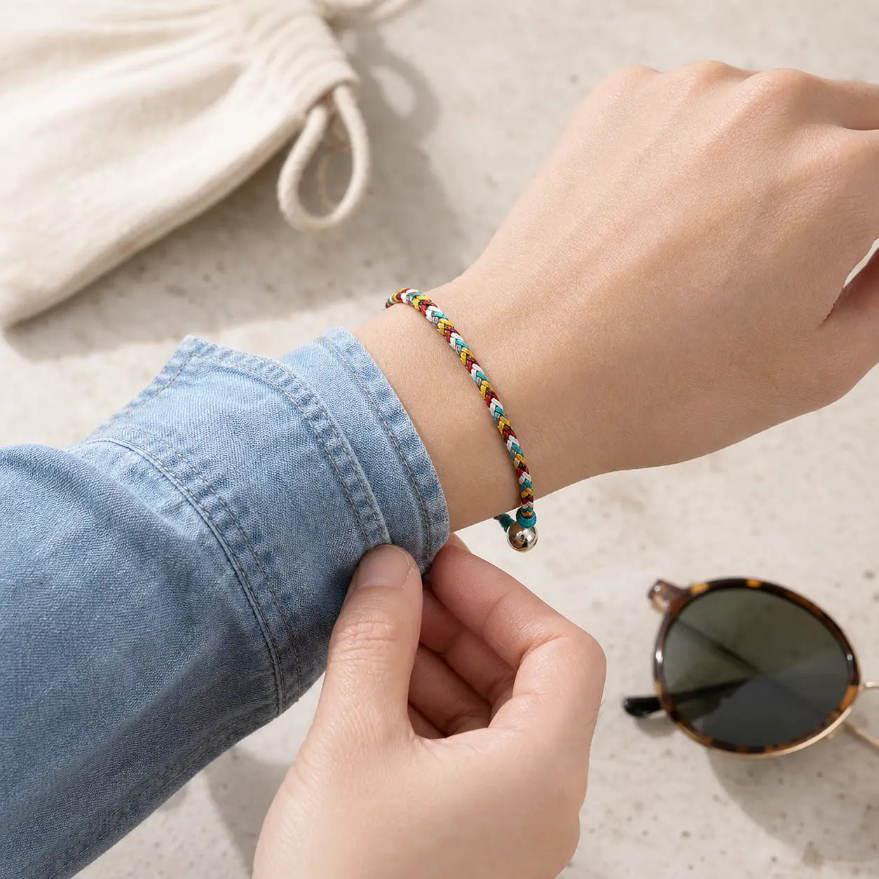 Song Yne Tibetan Five Color Thread Protection & Luck Bracelet
