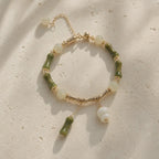 Song Yne Jade Bamboo Lily of the Valley Luck Bracelet