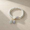 Song Yne Natural White Jade Luck & Protection Bracelet