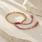 Song Yne Tibetan Copper Beads Healing Luck Bracelet, Handmade Spiritual Protection Bracelet for Grounding, Positive Energy & Prosperity