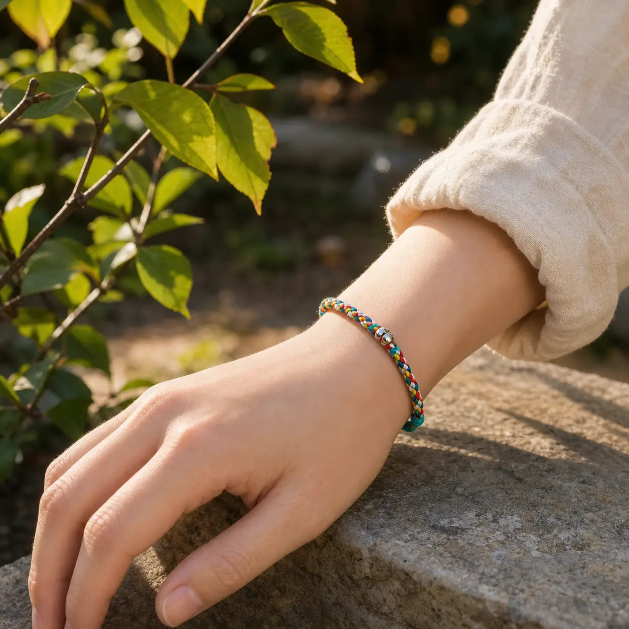 Song Yne Tibetan Five Color Thread Protection & Luck Bracelet