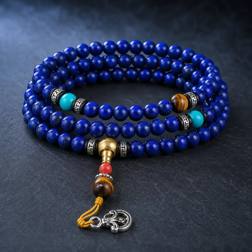 Song Yne 108 Beads Lapis Lazuli Positive & Protection Mala