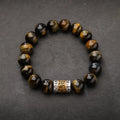 Song Yne Tiger Eye Six True Words Courage & Protection Bracelet