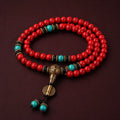 Song Yne Tibetan Red Turquoise 108 Mala Necklace Bracelet