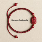 Song Yne Chinese Zodiac Natal Buddha Cinnabar Protection Bracelet