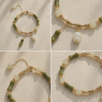 Song Yne Jade Bamboo Lily of the Valley Luck Bracelet