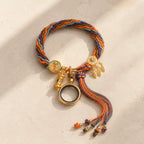 Song Yne Tibetan Om Mani Padme Hum Reincarnation Knot Bracelet, Colorful Dreamcatcher Luck Red String Bracelet for Protection, Good Fortune & Inner Peace