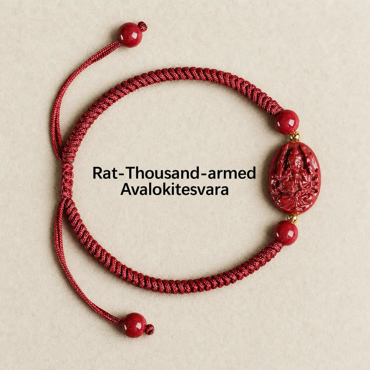 Song Yne Chinese Zodiac Natal Buddha Cinnabar Protection Bracelet