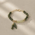 Song Yne Jade Bamboo Lily of the Valley Luck Bracelet
