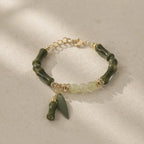 Song Yne Jade Bamboo Lily of the Valley Luck Bracelet