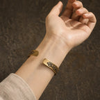 Song Yne Mahāpratisarā Mantra Healing & Protection Brass Bangle