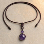 Song Yne Tiger's Eye Obsidian Protection Necklace