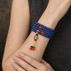 Song Yne Tibetan Lapis Lazuli Positive Energy Mala Bracelet