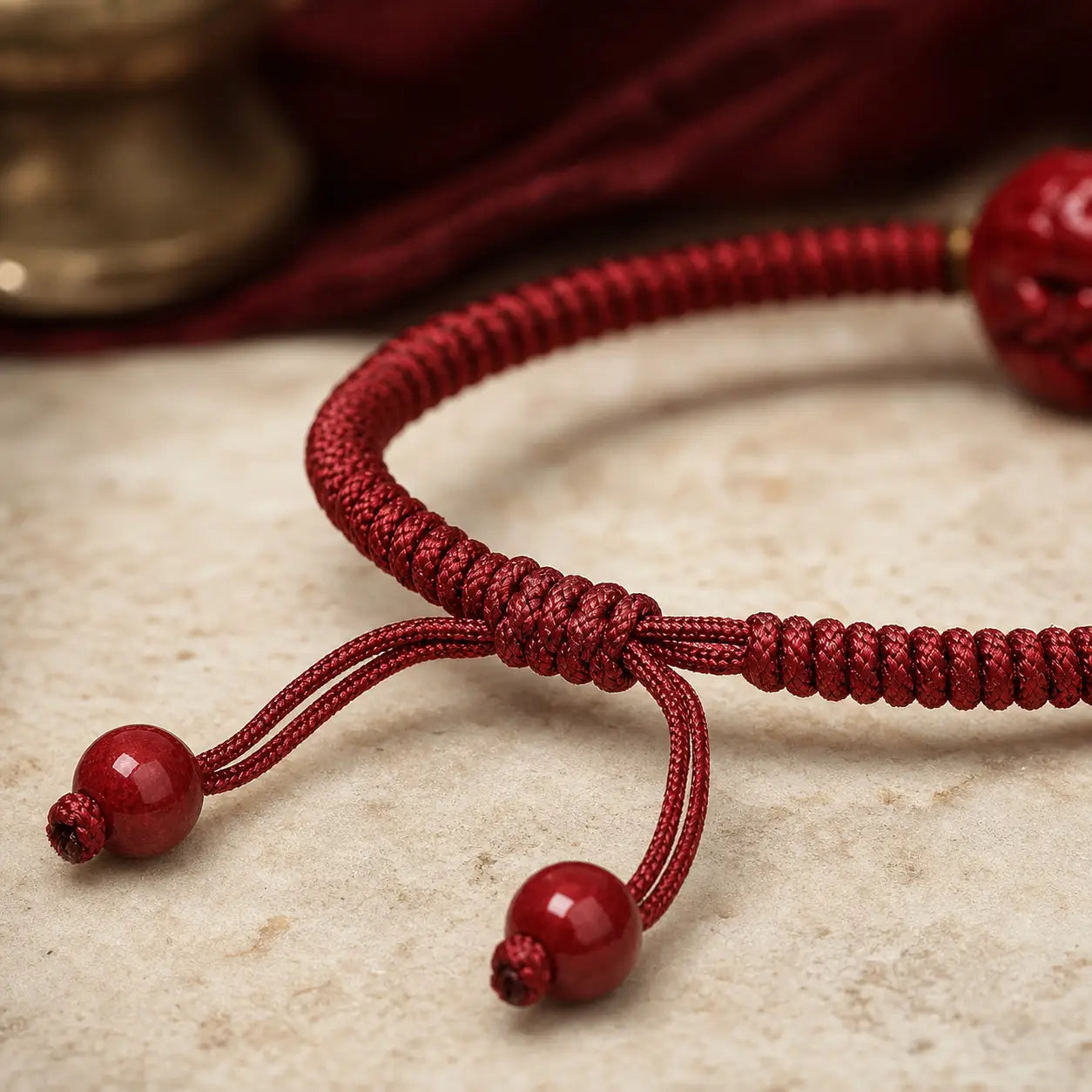 Song Yne Chinese Zodiac Natal Buddha Cinnabar Protection Bracelet
