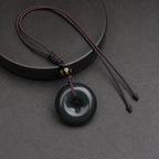 Song Yne Tibetan Obsidian Protection Necklace
