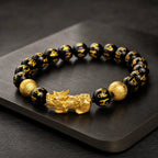Song Yne Pixiu Obsidian Wealth & Protection Bracelet