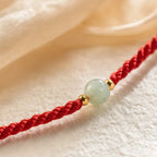 Song Yne Handmade Jade Lucky Bead Prosperity Braided Bracelet