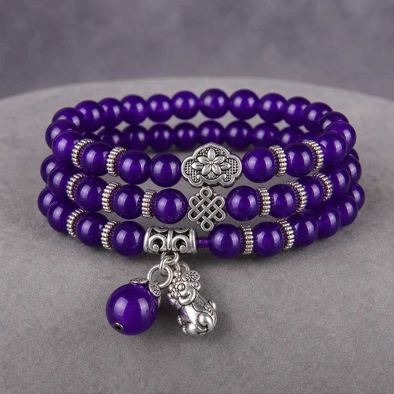 Song Yne Amethyst Pixiu Wealth & Protection Bracelet