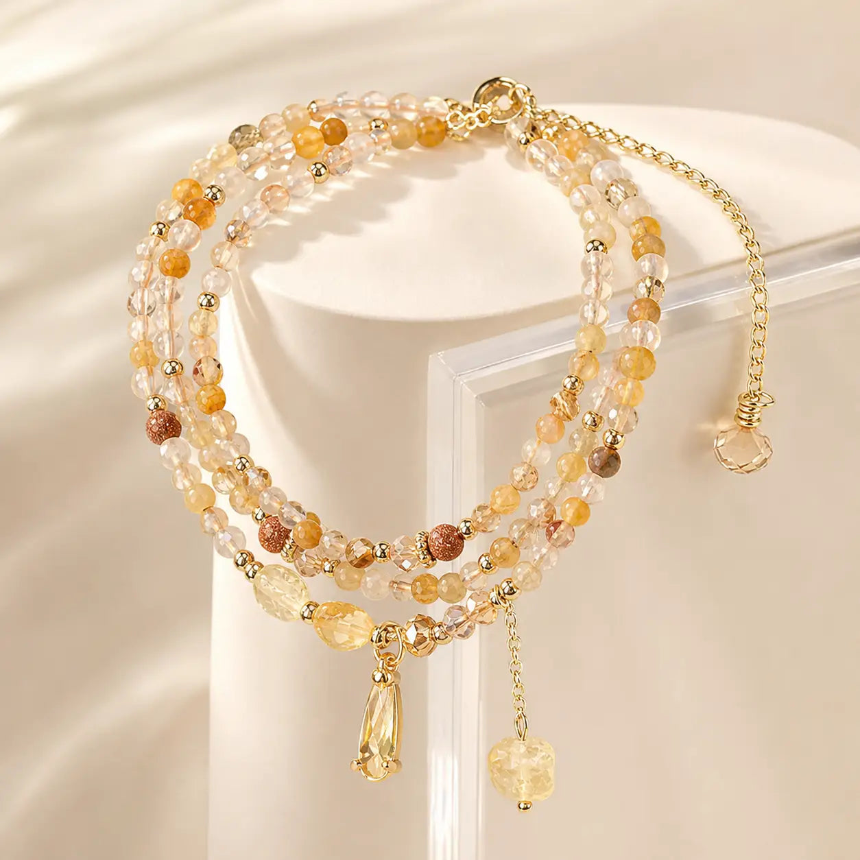 Song Yne Citrine Multi Layer Joy & Abundance Bracelet