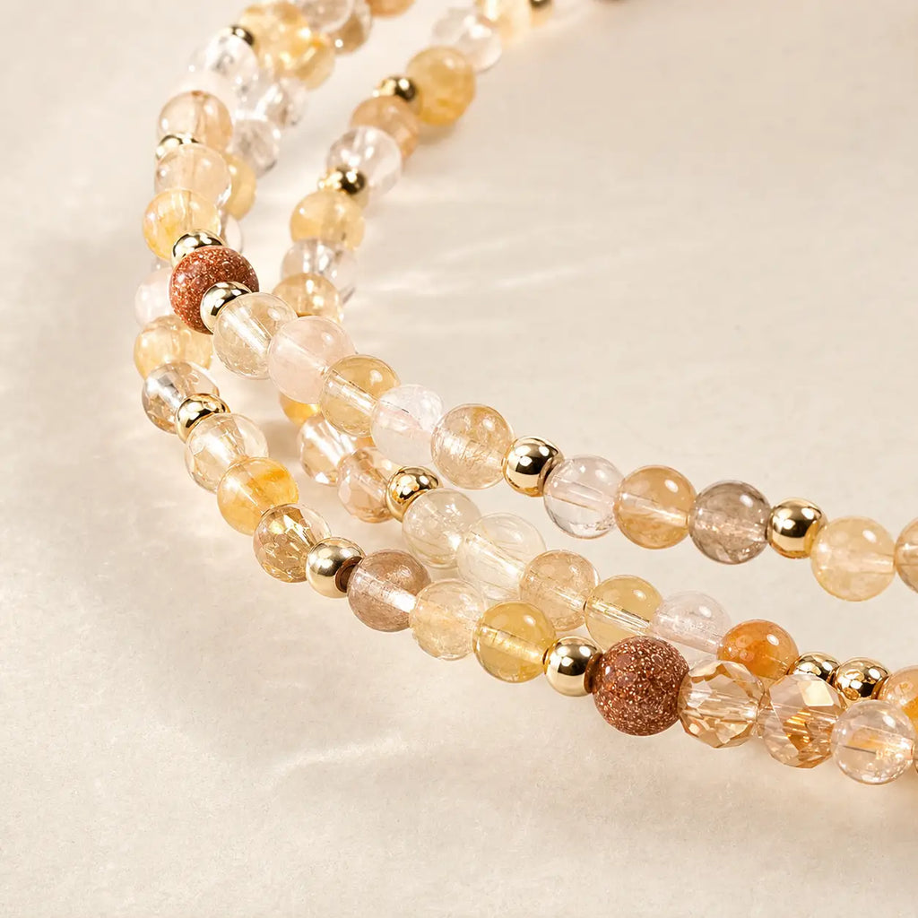 Song Yne Citrine Multi Layer Joy & Abundance Bracelet