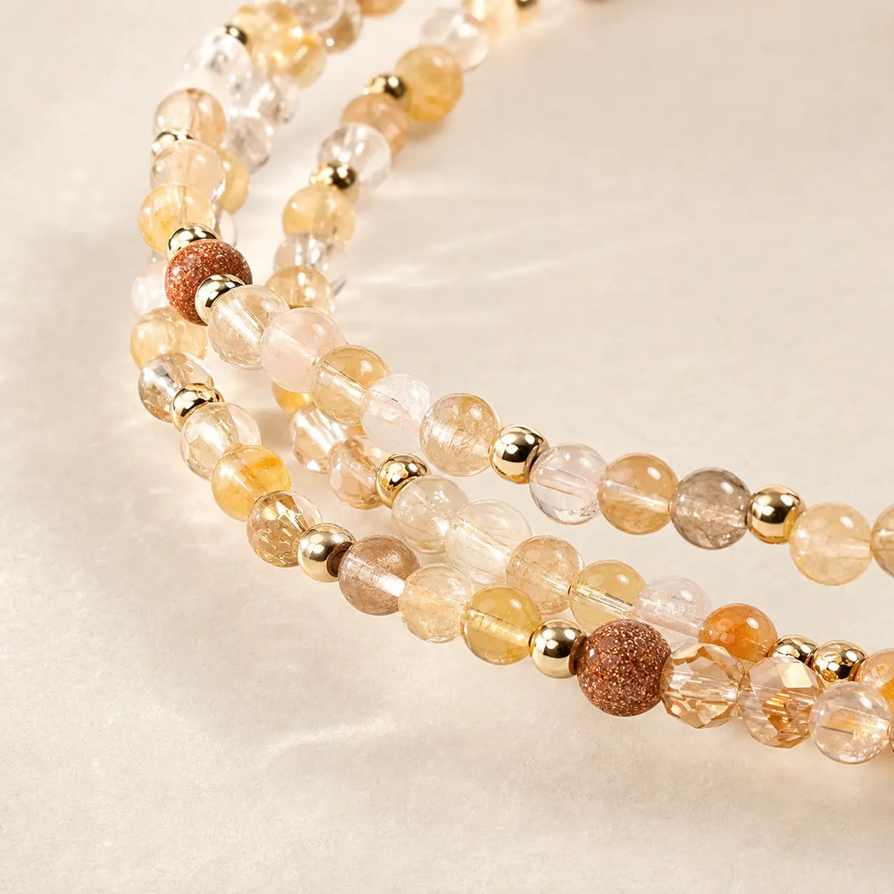 Song Yne Citrine Multi Layer Joy & Abundance Bracelet