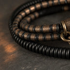 Song Yne Ebony Wood Copper Grounding & Healing Multilayer Bracelet