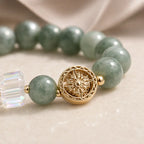 Song Yne Strawberry Quartz Jade Fu Healing & Luck Bracelet