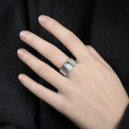 Song Yne Buddhist Heart Sutra Titanium Steel Lucky Ring