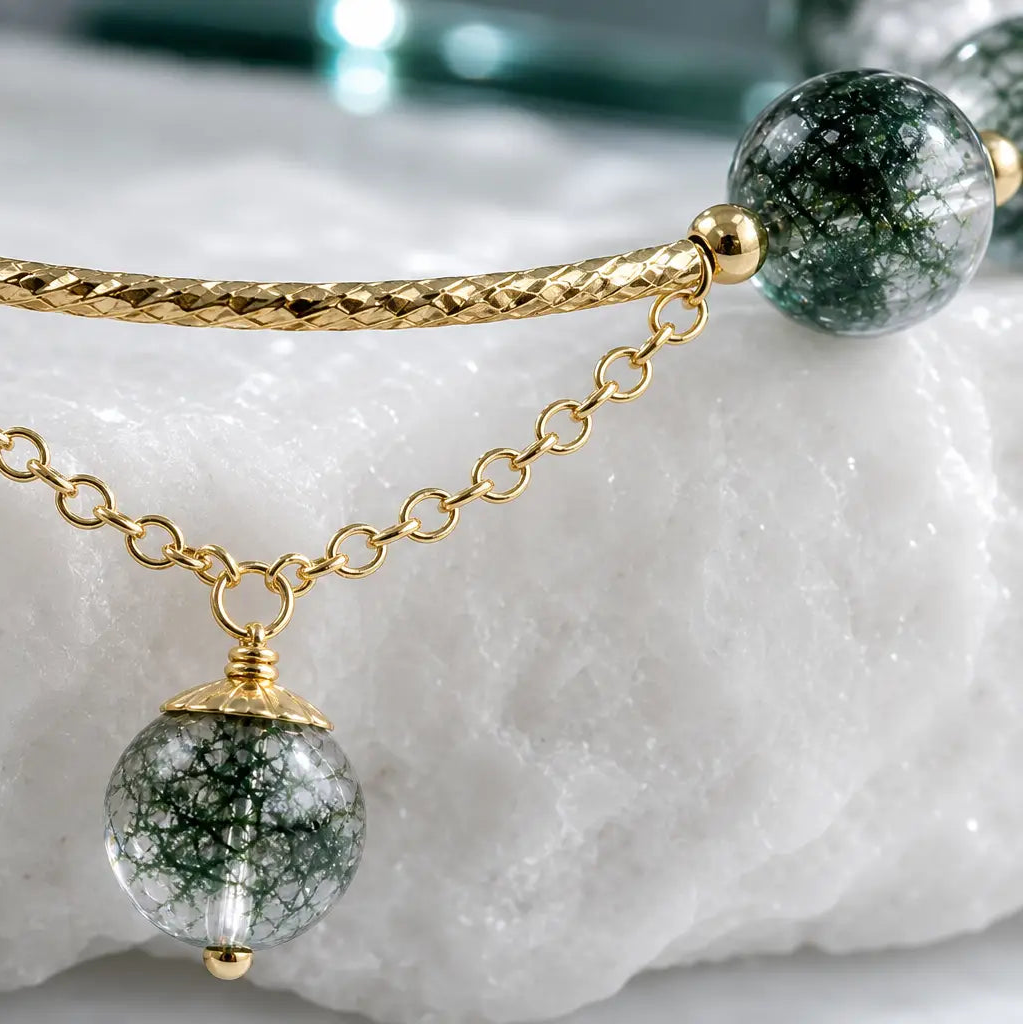 Song Yne Green Phantom Confidence & Luck Charm Bracelet