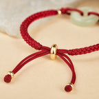 Song Yne Hetian Jade Peace Buckle Fu Luck Bracelet