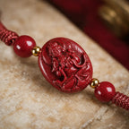 Song Yne Chinese Zodiac Natal Buddha Cinnabar Protection Bracelet