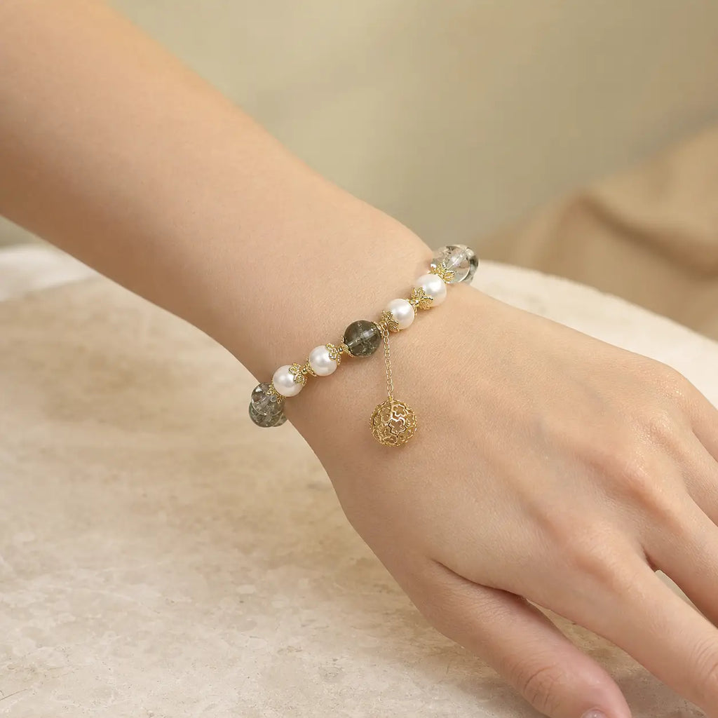 Song Yne Green Phantom Pearl Self-Acceptance & Luck Bracelet