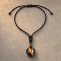 Song Yne Tiger's Eye Obsidian Protection Necklace