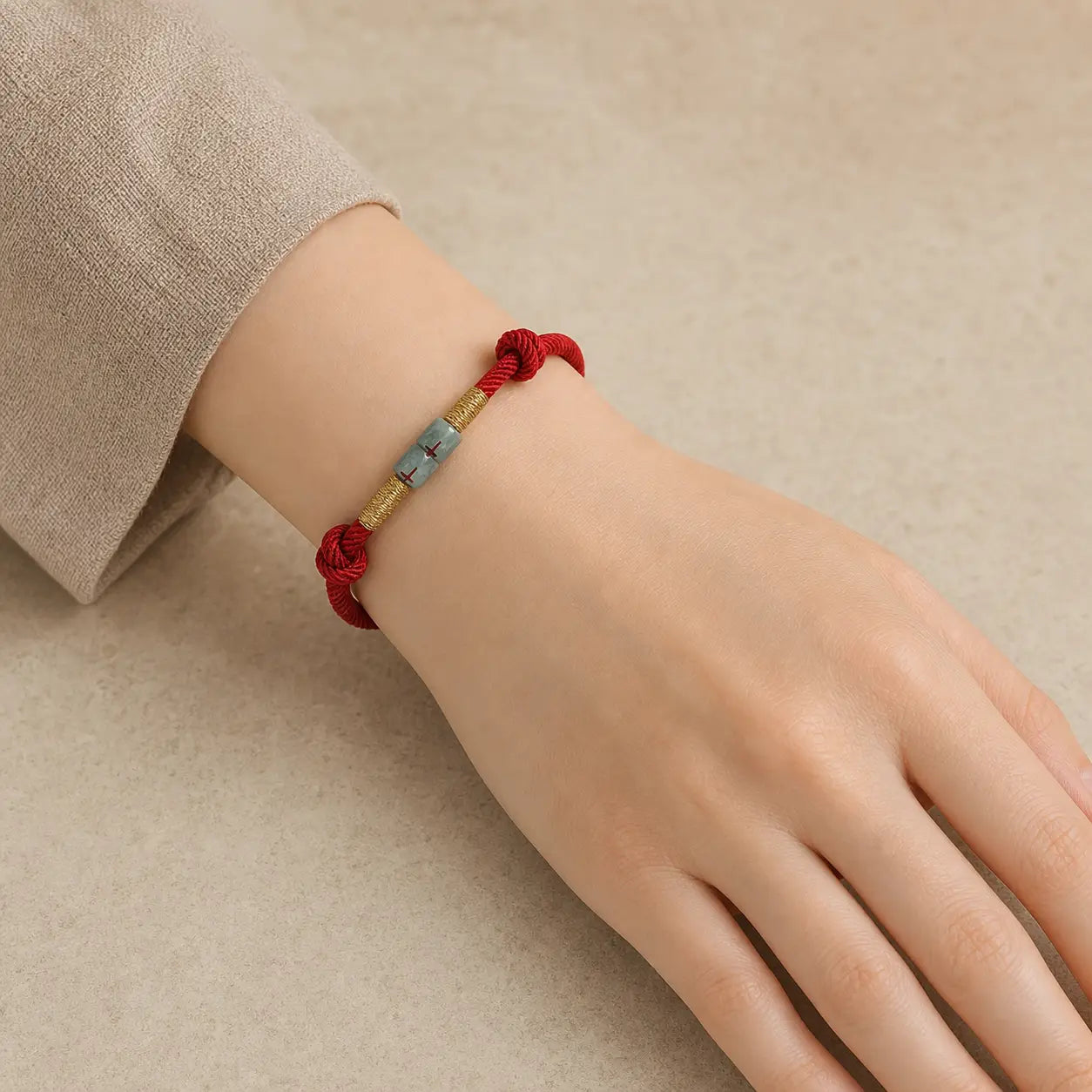 Song Yne Jade Luck & Protection String Bracelet
