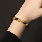 Song Yne Pixiu Obsidian Wealth & Protection Bracelet