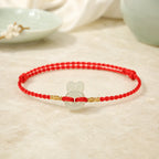 Song Yne Hetian Jade Rabbit Protection & Luck String Bracelet