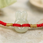 Song Yne Hetian Jade Rabbit Protection & Luck String Bracelet