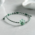 Song Yne Flower Jade Hand-Woven Prosperity Bracelet